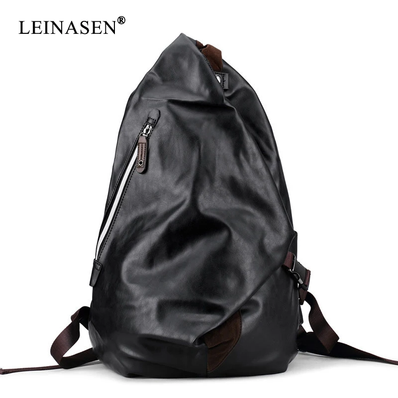 Brand Mens soft pu Leather Backpack For Travel Casual Men Daypacks Leather Travle Backpack mochila Black School Backpacks
Brand Mens soft pu Leather Backpack For Travel Casual Men Daypacks Leather Travle Backpack mochila Black School Backpacks