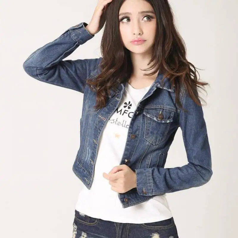 2019 Autumn Women Fashion Short Paragraph Coat Lady Loose Solid Color Jacket Harajuku Single-breasted Female Cowboy Outwear
2019 Autumn Women Fashion Short Paragraph Coat Lady Loose Solid Color Jacket Harajuku Single-breasted Female Cowboy Outwear