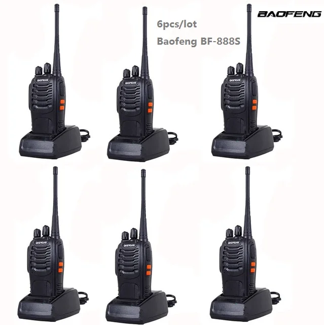 6pcs Baofeng BF-888S Walkie Talkie Portable Radio CB radio Ham Radio HF Transceiver BF888S Comunicador Transceiver рация
6pcs Baofeng BF-888S Walkie Talkie Portable Radio CB radio Ham Radio HF Transceiver BF888S Comunicador Transceiver рация