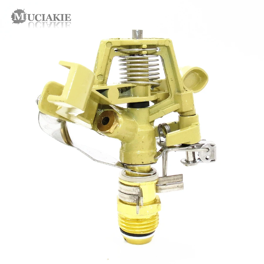 MUCIAKIE 1PC G1/2 Inch Metal Alloy Rotating Sprinklers Impact Drive Sprinkler Rocker Arm Garden Irrigation for Lawn Landscape
MUCIAKIE 1PC G1/2 Inch Metal Alloy Rotating Sprinklers Impact Drive Sprinkler Rocker Arm Garden Irrigation for Lawn Landscape