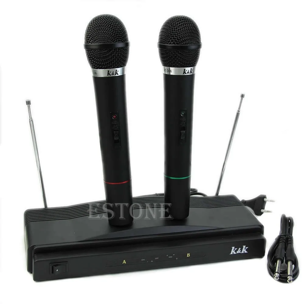 OOTDTY New 2017 arrival Professional Wireless Microphone System Dual Handheld 2 x Mic Cordless Receiver Hot Sale
OOTDTY New 2017 arrival Professional Wireless Microphone System Dual Handheld 2 x Mic Cordless Receiver Hot Sale