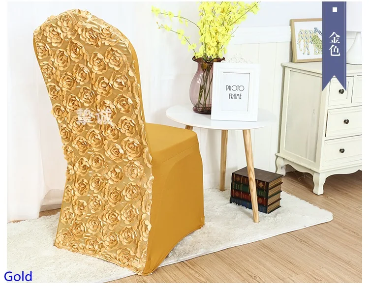 Gold Colour Spandex Chair Cover Rosette Chair Cover Rose Flower Embroider Design Wedding Decoration Dinner Chair Cover
Gold Colour Spandex Chair Cover Rosette Chair Cover Rose Flower Embroider Design Wedding Decoration Dinner Chair Cover