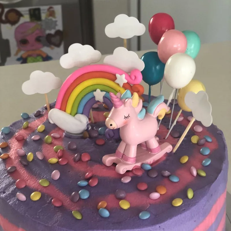 Unicorn Cake Topper Rainbow Cloud Cake Toppers Happy Birthday Party Decorations Kids Favors Cake Cupcake Topper Wedding Decor
Unicorn Cake Topper Rainbow Cloud Cake Toppers Happy Birthday Party Decorations Kids Favors Cake Cupcake Topper Wedding Decor