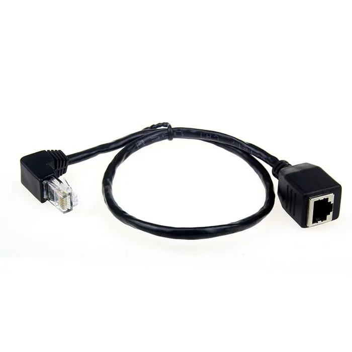 CY Chenyang Down Angled 90 Degree 8P8C FTP STP UTP Cat 5e Male to Female Lan Ethernet Network Extension Cable 50cm
CY Chenyang Down Angled 90 Degree 8P8C FTP STP UTP Cat 5e Male to Female Lan Ethernet Network Extension Cable 50cm