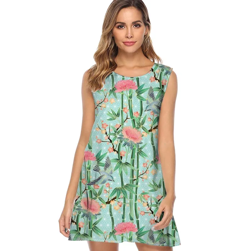 Summer Dress Women 2019 Fashion avocado doodle Print Sleeveless Casual Chiffon Dress Sundress Ladies Elegant Mini Party Dresses
Summer Dress Women 2019 Fashion avocado doodle Print Sleeveless Casual Chiffon Dress Sundress Ladies Elegant Mini Party Dresses