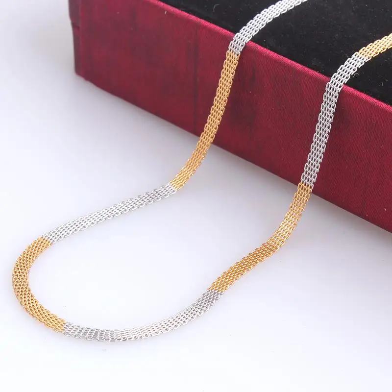 3mm width gold color silver color grid chains length 50cm 316L Stainless steel Necklace for men women jewelry wholesale
3mm width gold color silver color grid chains length 50cm 316L Stainless steel Necklace for men women jewelry wholesale