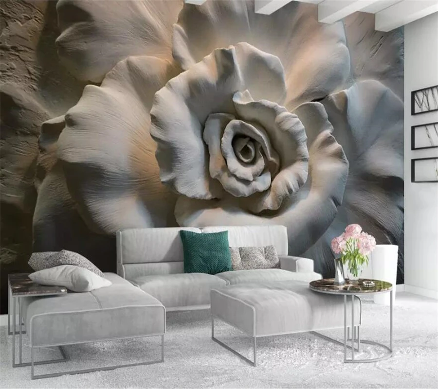 beibehang Custom Wallpaper 3D mural Stereo Relief Rose TV Background Wall Painting papel de parede para quarto Photo wallpaper
beibehang Custom Wallpaper 3D mural Stereo Relief Rose TV Background Wall Painting papel de parede para quarto Photo wallpaper