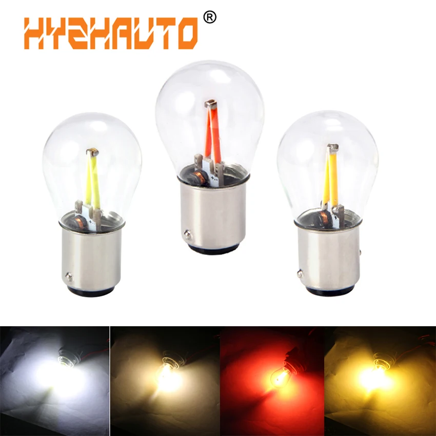 HYZHAUTO 2Pcs 1156 P21W LED BA15S 1157 P21/5W BAY15D LED Filament Car Lights Reserve Lamps Auto Brake Parking Bulbs DRL 12V
HYZHAUTO 2Pcs 1156 P21W LED BA15S 1157 P21/5W BAY15D LED Filament Car Lights Reserve Lamps Auto Brake Parking Bulbs DRL 12V