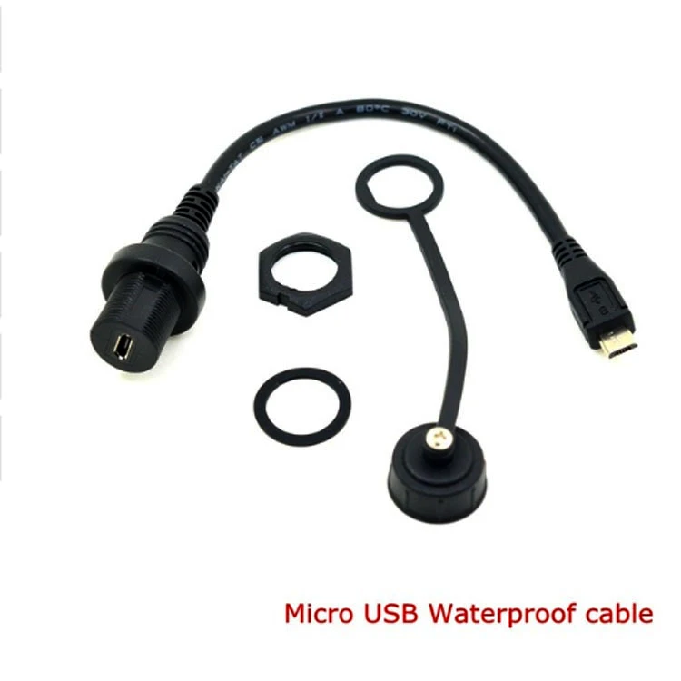 15 см 1 м Micro USB 2,0 IP67 водонепроницаемый кабель, Micro-USB 5-контактный IP 67 Панельное крепление, водонепроницаемый Соединительный Удлинительный шну...
15 см 1 м Micro USB 2,0 IP67 водонепроницаемый кабель, Micro-USB 5-контактный IP 67 Панельное крепление, водонепроницаемый Соединительный Удлинительный шну...