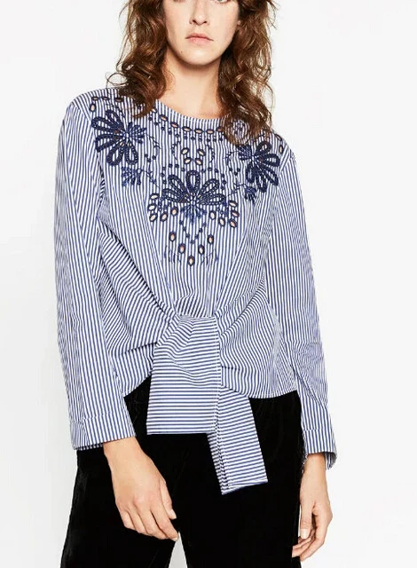 Фото Женская Элегантная блузка с длинным рукавом и узлом|long sleeve top|sleeve topblouse fashion |