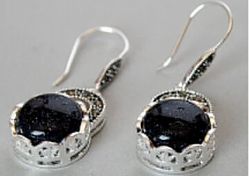 Bridal jewelry free shipping hot sellcharm lady's 925 Sterling Silver blue sand stone Marcasite Earrings
Bridal jewelry free shipping hot sellcharm lady's 925 Sterling Silver blue sand stone Marcasite Earrings