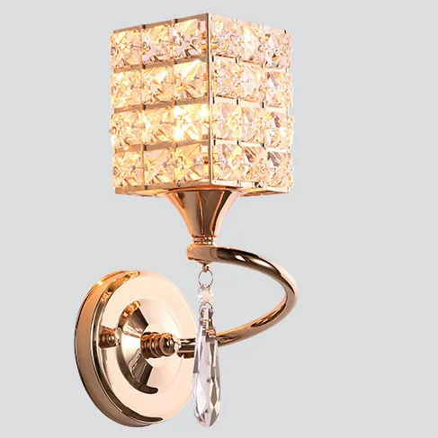 Simple Bedroom Bedside lamp Golden Silver Atmosphere Crystal Wall lamp Modern Living room Led Background wall Aisle Lamps
Simple Bedroom Bedside lamp Golden Silver Atmosphere Crystal Wall lamp Modern Living room Led Background wall Aisle Lamps