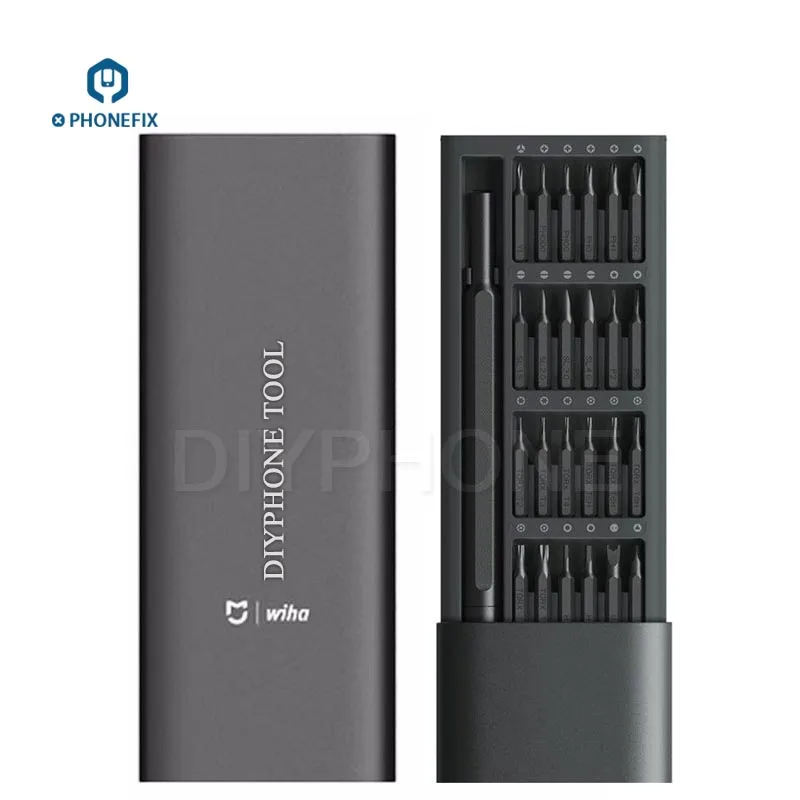 Wiha 27 In 1 Precision Magnetic Screwdriver Set Aluminum Handle Double Anti-rust Screw Driver Set for Xiaomi Mobile Phone Repair
Wiha 27 In 1 Precision Magnetic Screwdriver Set Aluminum Handle Double Anti-rust Screw Driver Set for Xiaomi Mobile Phone Repair