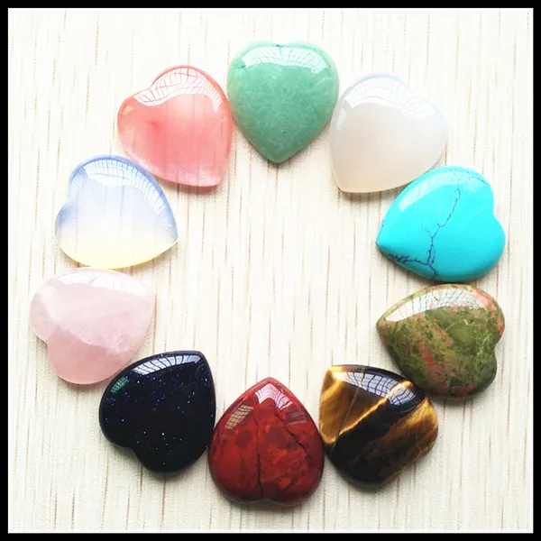 10pcs new top quality Assorted natural stone mix heart shape cab cabochons beads for jewelry making 25mm wholesale
10pcs new top quality Assorted natural stone mix heart shape cab cabochons beads for jewelry making 25mm wholesale