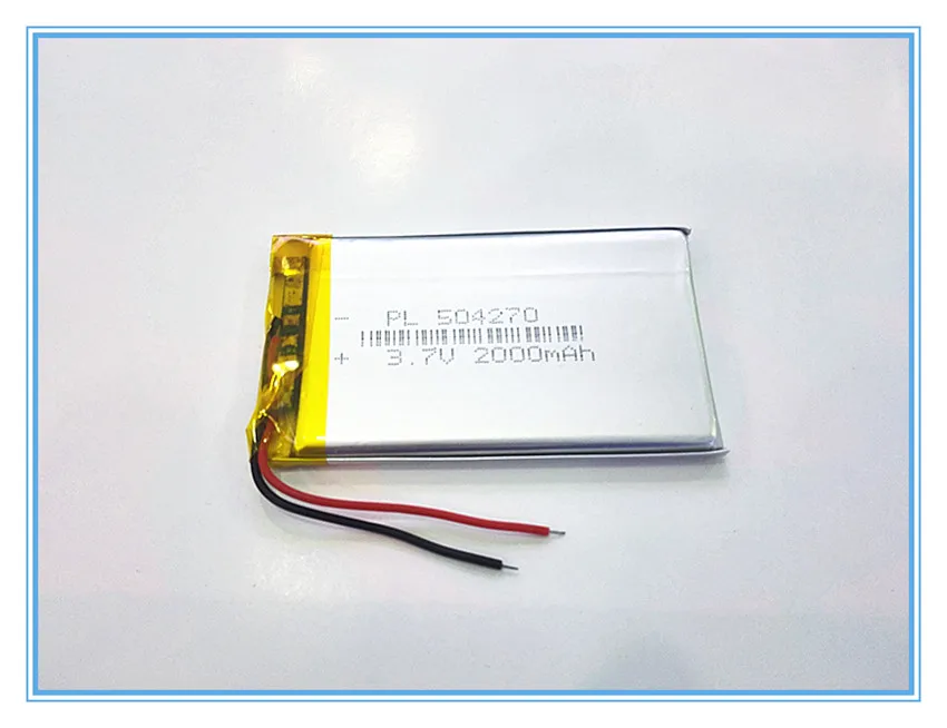 Free shipping 3.7 V lithium polymer battery 2000 mah interphone 504270 GPS vehicle traveling data recorder
Free shipping 3.7 V lithium polymer battery 2000 mah interphone 504270 GPS vehicle traveling data recorder