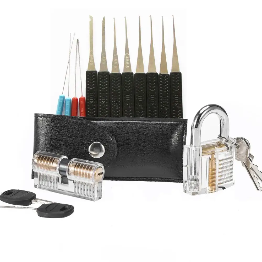 2019 Hot! 4 in 1 Locksmith Supply Set 2pcs Transparent Practice Lock with 15pcs Lock Tool ,10pcs Broken Key Remove Pick Hook
2019 Hot! 4 in 1 Locksmith Supply Set 2pcs Transparent Practice Lock with 15pcs Lock Tool ,10pcs Broken Key Remove Pick Hook