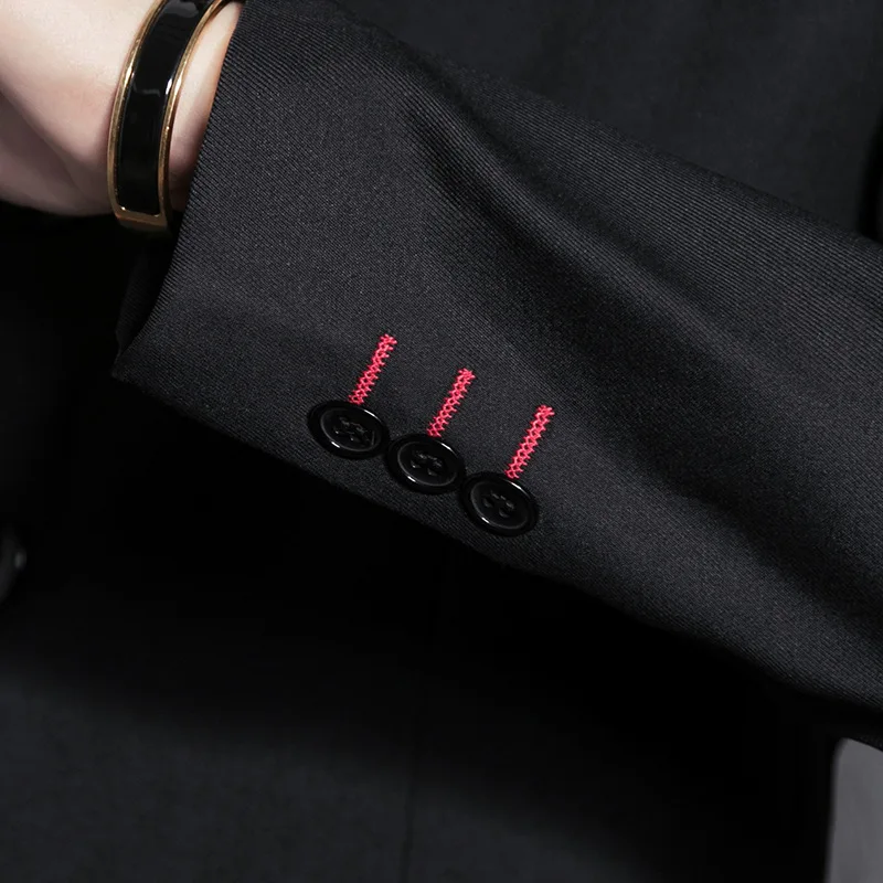 Men Slim Chinese Style Tunic Suit Male Single-breasted Multi-button Stand Collar Sets Trajes De Hombre De Vestir Elegantes
Men Slim Chinese Style Tunic Suit Male Single-breasted Multi-button Stand Collar Sets Trajes De Hombre De Vestir Elegantes