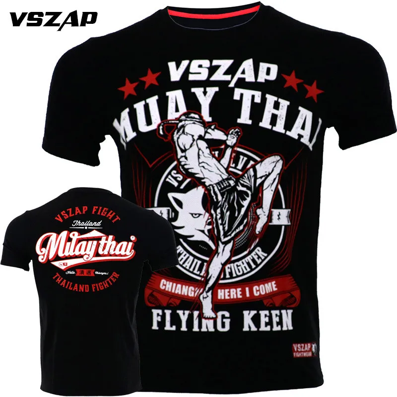 Футболка VSZAP Kampf Sanda Boxen MMA футболка для тренажерного зала занятий фитнесом джицу