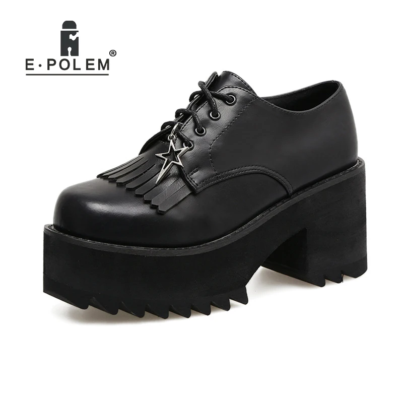 Street Rock Punk Short Shoes Boots Round Toe Thick Platform Shoes Women Japanese Harajuku Wedges Lace Up Tassel Shoes With Star
Street Rock Punk Short Shoes Boots Round Toe Thick Platform Shoes Women Japanese Harajuku Wedges Lace Up Tassel Shoes With Star