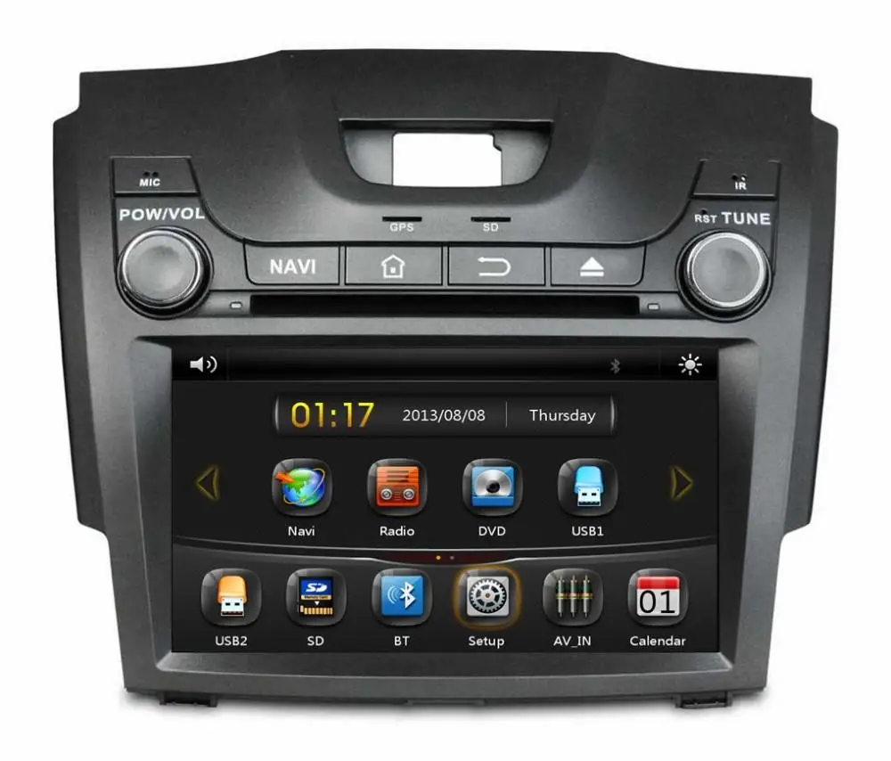 8" in-dash Car DVD player with GPS(opt),audio Radio stereo,USB,AUX,BT/TV,car multimedia headunit for Chevrolet Colorado S10 2013
8" in-dash Car DVD player with GPS(opt),audio Radio stereo,USB,AUX,BT/TV,car multimedia headunit for Chevrolet Colorado S10 2013