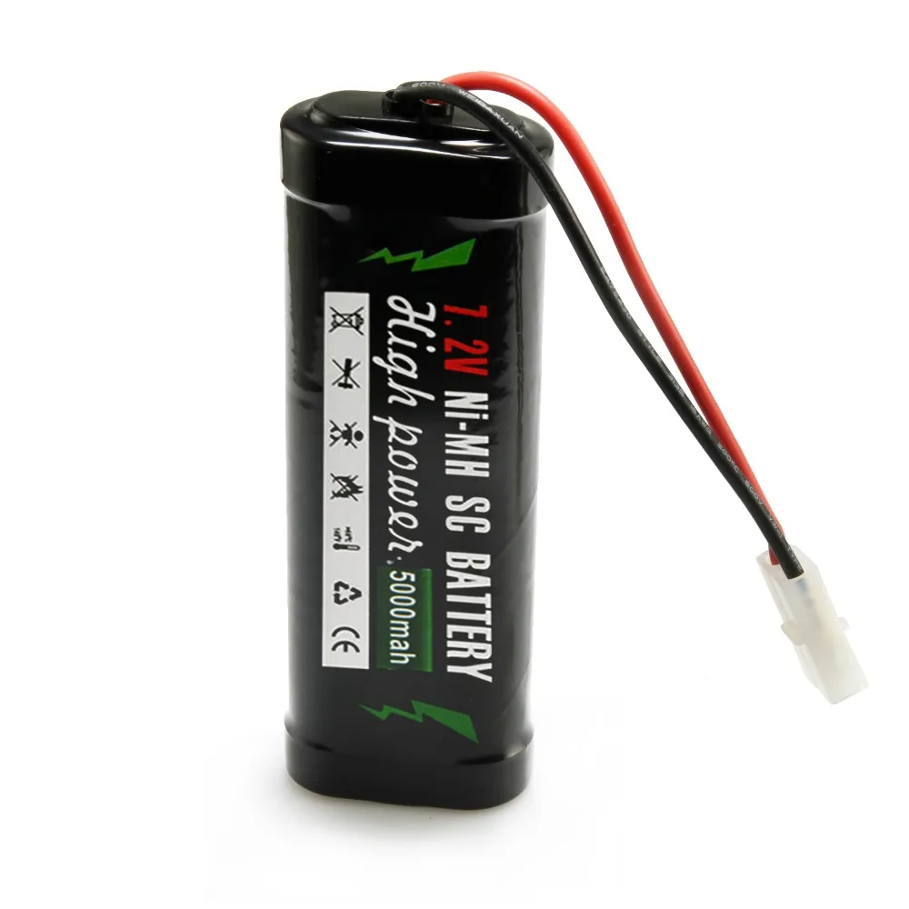 7.2V 5000mAh Ni-MH Toy High Rechargeable Capacity Battery Tamiya Plug Black Color ni-mh SC battery
7.2V 5000mAh Ni-MH Toy High Rechargeable Capacity Battery Tamiya Plug Black Color ni-mh SC battery
