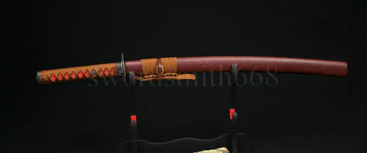 41"Japanese Samurai Full Tang Sword Wakizashi Oil Quenched Hand Forged Blade Alloy Tsuba Battle Ready Can Cut Trees Very Sharp
41"Japanese Samurai Full Tang Sword Wakizashi Oil Quenched Hand Forged Blade Alloy Tsuba Battle Ready Can Cut Trees Very Sharp