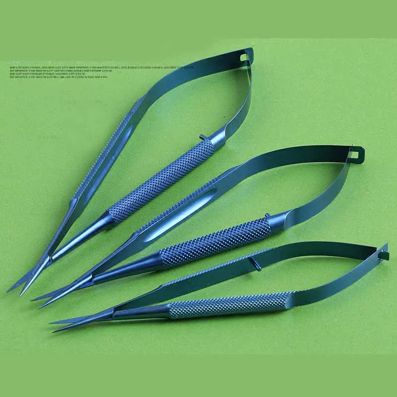 12.5CM Titanium Alloy Ophthalmic Microscissors Stainless Steel Microscissors Fine Straight Curved High-Quality Corneal Scissors
12.5CM Titanium Alloy Ophthalmic Microscissors Stainless Steel Microscissors Fine Straight Curved High-Quality Corneal Scissors