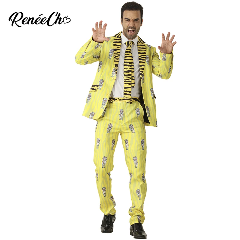 Halloween costumes for men adult Men`s Tiger Costume Suit yellow Christmas costume 2018 fashion blazer male for cosplay party
Halloween costumes for men adult Men`s Tiger Costume Suit yellow Christmas costume 2018 fashion blazer male for cosplay party