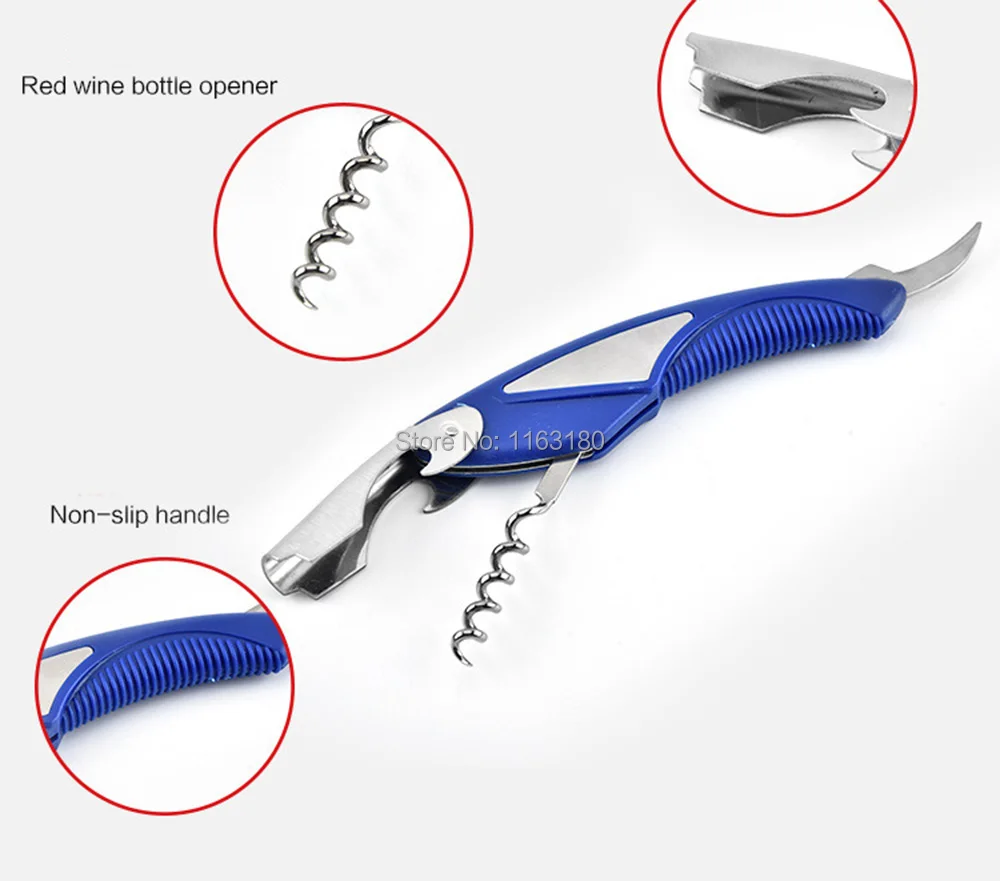 50pcs/lot High Quality Professional Wine Opener Multifunction Portable Screw Corkscrew Wine Bottle Opener Cook Tools
50pcs/lot High Quality Professional Wine Opener Multifunction Portable Screw Corkscrew Wine Bottle Opener Cook Tools