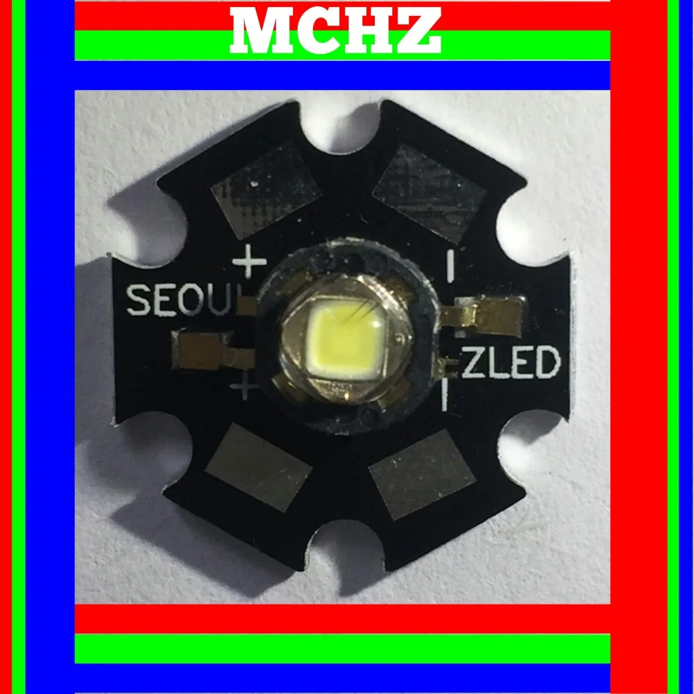

75PCS SEOUL POWER CREE XML XM-L T6 LED U2 3W WHITE High Power LED chip on 20mm PCB