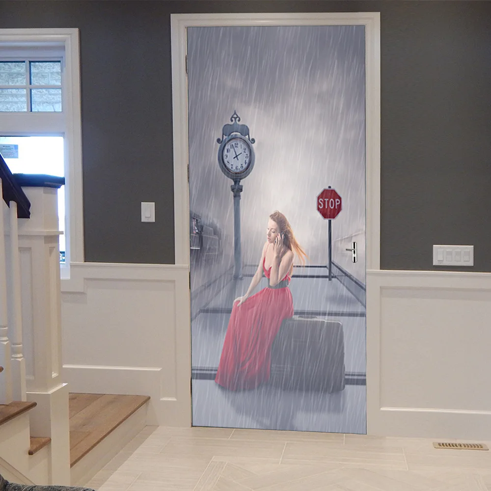 Girl Door Stickers PVC Mural Waterproof Door Stickers Poster Bedroom Decor Portrait Art Door Sticker
Girl Door Stickers PVC Mural Waterproof Door Stickers Poster Bedroom Decor Portrait Art Door Sticker