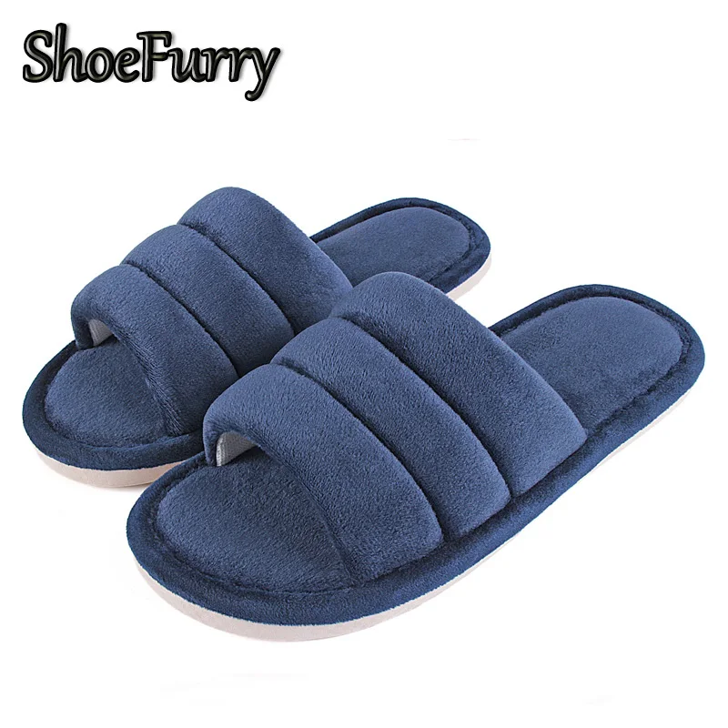 Меховые тапочки ShoeFurry мужские зимняя домашняя обувь домашние меховые теплая