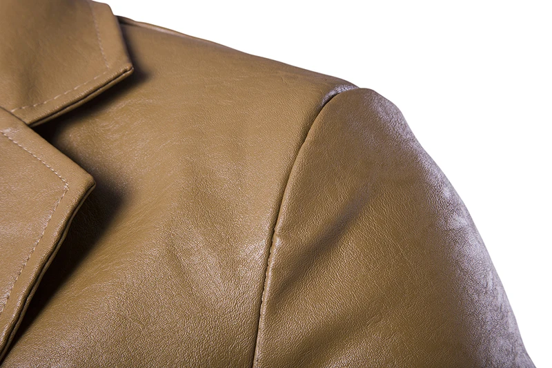 Fashionable pure color wholesale PU leather men's single one-button European size blazers dropshipping dance wedding top coat
Fashionable pure color wholesale PU leather men's single one-button European size blazers dropshipping dance wedding top coat