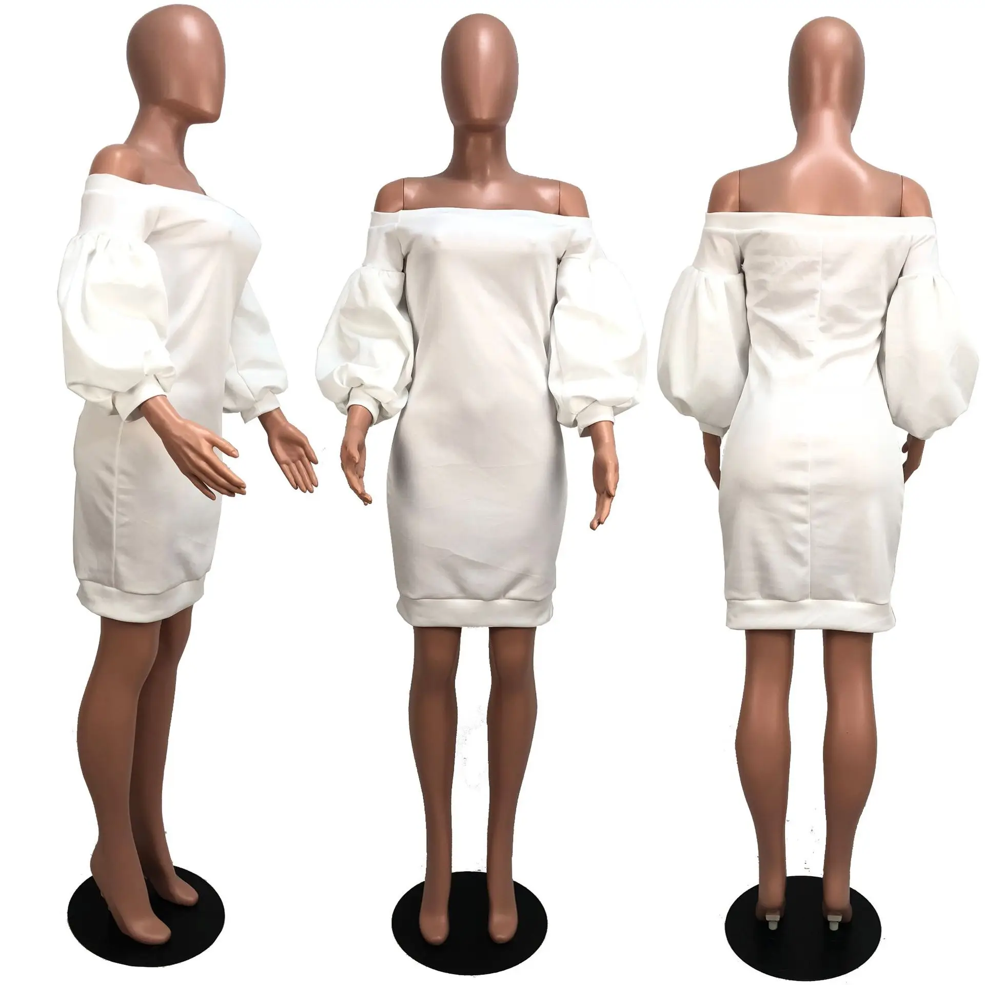 Long Lantern Sleeve Elegant Pencil Dresses Women Slash Neck Off The Shoulder Package Hip Dress Sexy Backless Slim Fit Robe Femme
Long Lantern Sleeve Elegant Pencil Dresses Women Slash Neck Off The Shoulder Package Hip Dress Sexy Backless Slim Fit Robe Femme