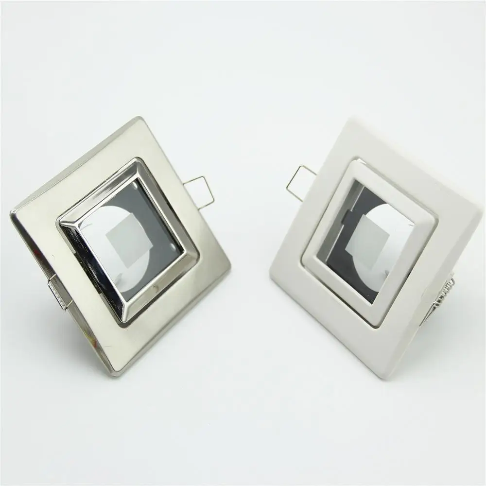 CE RoHs Zinc Alloy Square White Silver Recessed Adjustable LED Ceiling Light Frame MR16 GU10 Bulb Fixture Downlight Holder
CE RoHs Zinc Alloy Square White Silver Recessed Adjustable LED Ceiling Light Frame MR16 GU10 Bulb Fixture Downlight Holder