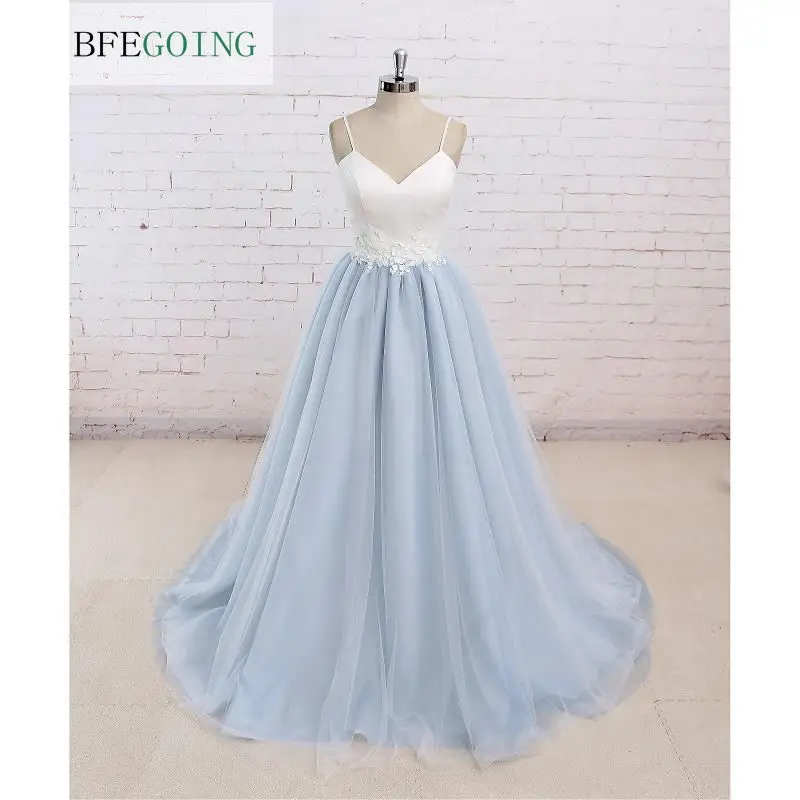 A-Line Wedding Dress Court Train Custom Made V-Neck Spaghetti Straps Sleeveless Floor-Length Real/Original Photos
A-Line Wedding Dress Court Train Custom Made V-Neck Spaghetti Straps Sleeveless Floor-Length Real/Original Photos