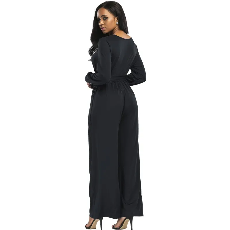 Deep V Neck Loose Casual Wide Leg Jumpsuit Long Women's Clothing Set Clubwear Sexy Jumpsuit Romper H5039
Deep V Neck Loose Casual Wide Leg Jumpsuit Long Women's Clothing Set Clubwear Sexy Jumpsuit Romper H5039