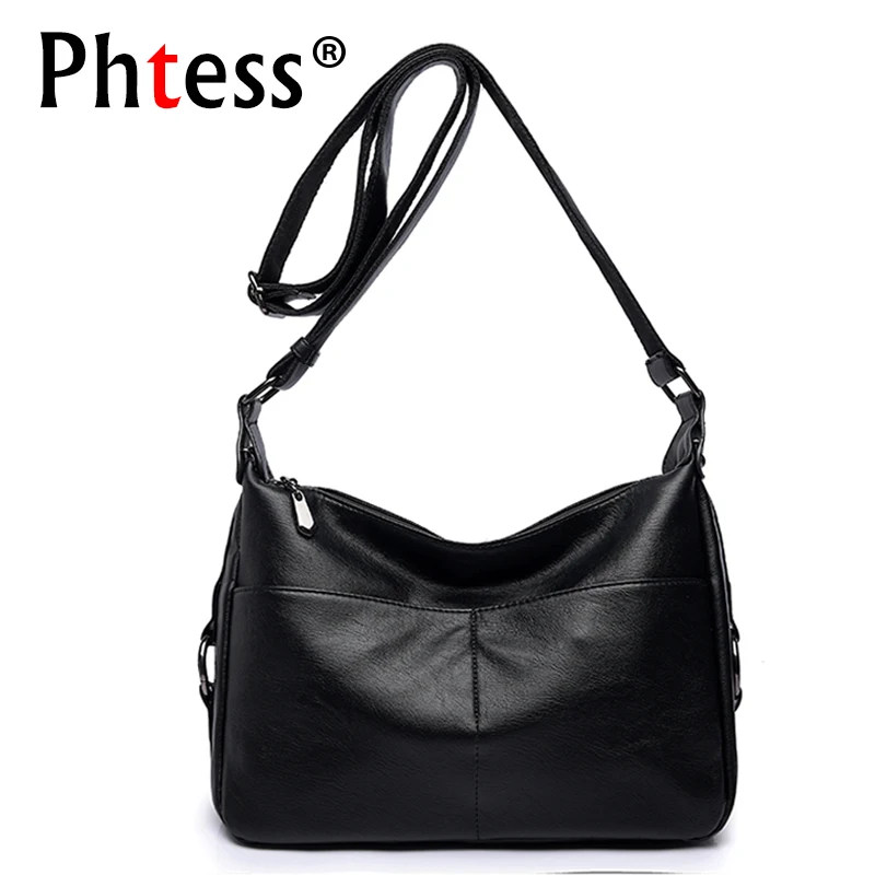 2019 Women Soft Leather Shoulder Bags Female Crossbody Solid Bags Ladies Vintage Messenger Flap Bags Designer Brand Sac Femme
2019 Women Soft Leather Shoulder Bags Female Crossbody Solid Bags Ladies Vintage Messenger Flap Bags Designer Brand Sac Femme