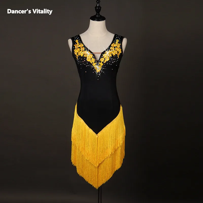 2017 profession Latin Dance Dress Women Girls Rumba Cha-cha Skirt Ballroom Competition Costume Clothing Embroidery Dance Dress
2017 profession Latin Dance Dress Women Girls Rumba Cha-cha Skirt Ballroom Competition Costume Clothing Embroidery Dance Dress