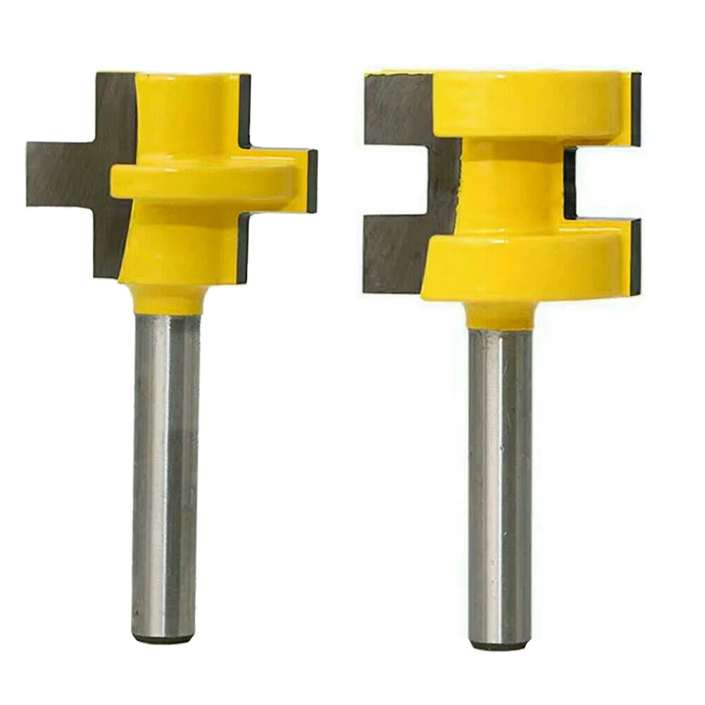 2pcc/set 1/4 Inch Shank Milling Cutter Kit 3 Teeth T-type Tongue Groove Router Bit Woodworking Wood Tenon Cutteing Tool
2pcc/set 1/4 Inch Shank Milling Cutter Kit 3 Teeth T-type Tongue Groove Router Bit Woodworking Wood Tenon Cutteing Tool