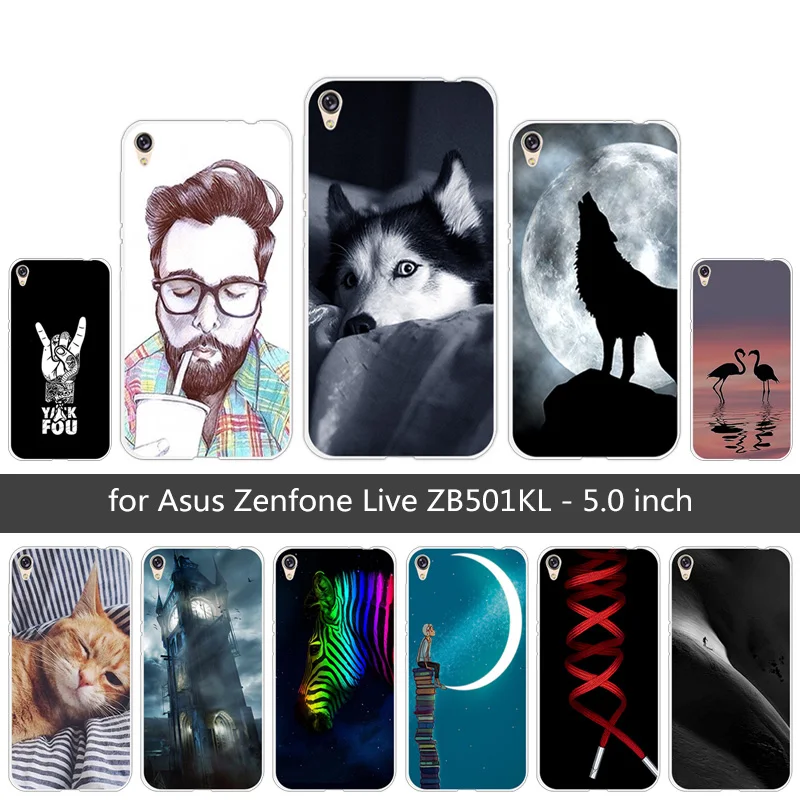 Для Asus Zenfone Live ZB501KL Capa для чехол мягкий TPU силиконовый 5 0 ''для live zb501kl телефона
