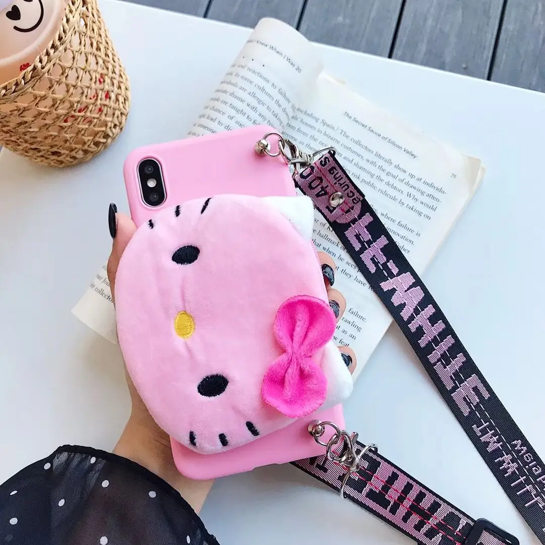 Cute Fluffy Animals Wallet Case For Vivo IQOO NEX A S V11 V5 X20 X21 i X21S X21UD X23 X27 X7 X9 X9S V11i Z3 Syphony Pro Plus | Мобильные