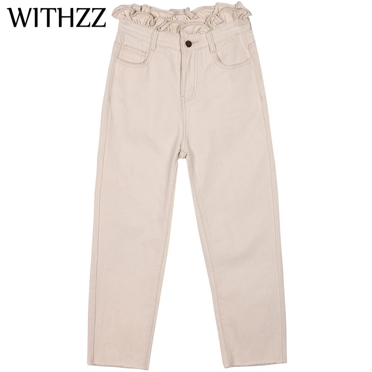 WITHZZ New Arrival Spring Pants High Waist Fashion Jeans Sexy Elastic Pants Trousers Fit Lady Jeans Easy To Match
WITHZZ New Arrival Spring Pants High Waist Fashion Jeans Sexy Elastic Pants Trousers Fit Lady Jeans Easy To Match
