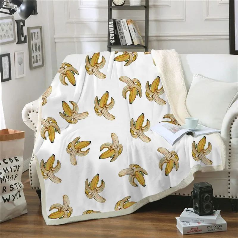 Creative Banana 3D Print Fleece Throw Blanket Quilt Cover Travel Sherpa Blanket Youth Bed Plush Bedspread Plush Blanket
Creative Banana 3D Print Fleece Throw Blanket Quilt Cover Travel Sherpa Blanket Youth Bed Plush Bedspread Plush Blanket