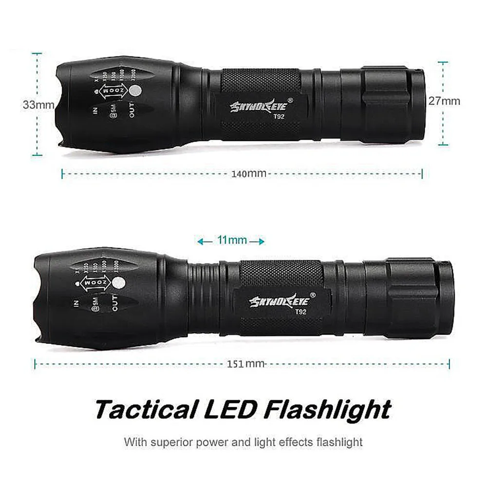 LED USB Highlight Handy Powerful Alloy Flashlight Power Tips Aluminum Waterproof Zoomable Mini Flashlight 18650 Rechargeable
LED USB Highlight Handy Powerful Alloy Flashlight Power Tips Aluminum Waterproof Zoomable Mini Flashlight 18650 Rechargeable