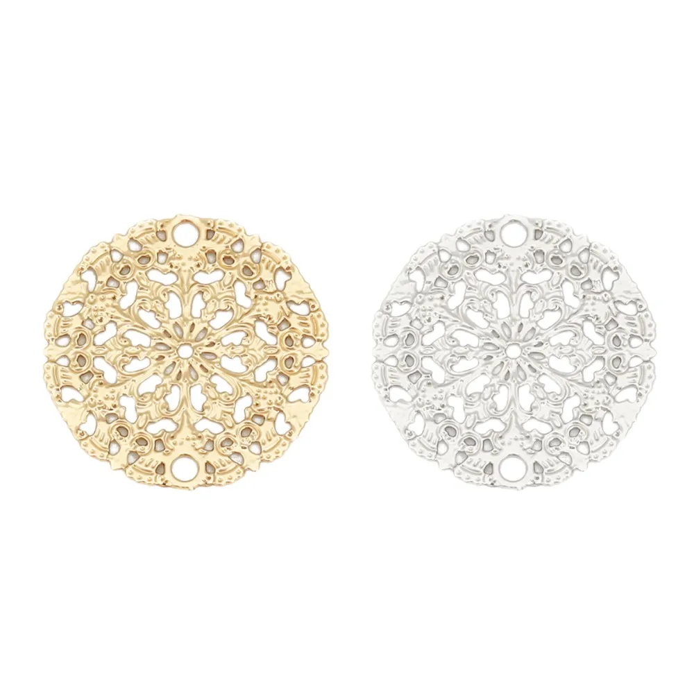 DoreenBeads Fashion Iron Based Alloy Filigree Stamping Connectors Round Silver Color Gold DIY Charms 15mm( 5/8") Dia, 10 PCs
DoreenBeads Fashion Iron Based Alloy Filigree Stamping Connectors Round Silver Color Gold DIY Charms 15mm( 5/8") Dia, 10 PCs