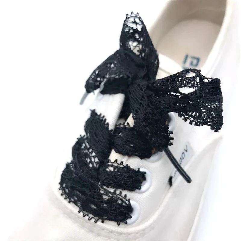 1pair / of New 3CM Width Lace shoe laces 80CM/100CM/120CM Length Leisure Shoes Woman Shoelaces Fashion Shoelace
1pair / of New 3CM Width Lace shoe laces 80CM/100CM/120CM Length Leisure Shoes Woman Shoelaces Fashion Shoelace