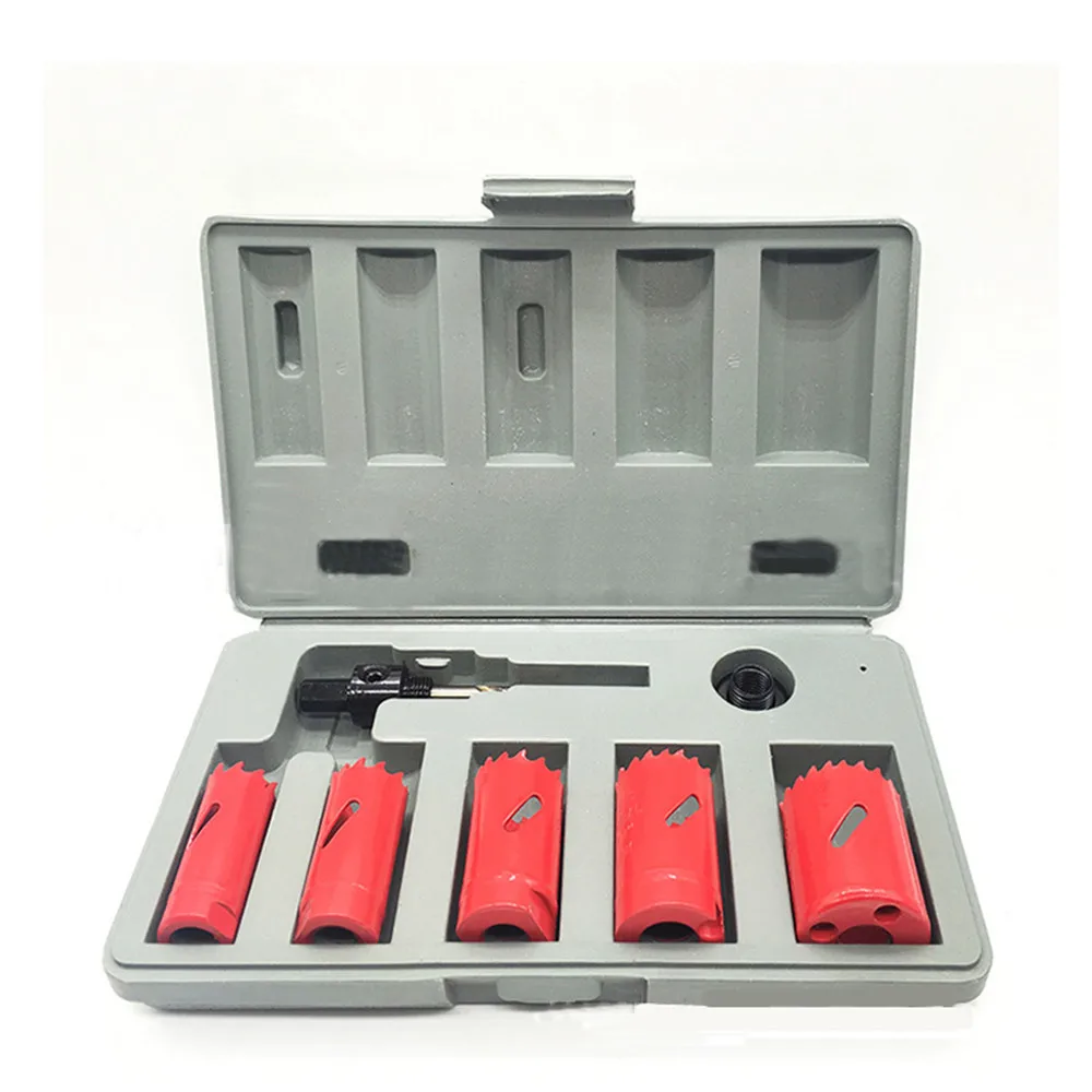 7pc/set Drilling Hole Saw Cutting Kit Opener Drill Bit Cutter Holesaw for Aluminum Iron Stainless Steel Plate Metal Plate
7pc/set Drilling Hole Saw Cutting Kit Opener Drill Bit Cutter Holesaw for Aluminum Iron Stainless Steel Plate Metal Plate