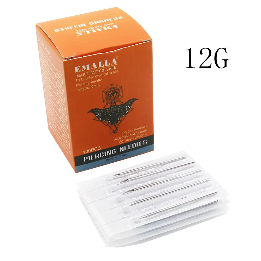 EMALLA 12 Калибр 100 шт. иглы для пирсинга стерильные фотоиглы 16 г для ушей, носа, пупка, сосков Бесплатная доставка
EMALLA 12 Калибр 100 шт. иглы для пирсинга стерильные фотоиглы 16 г для ушей, носа, пупка, сосков Бесплатная доставка