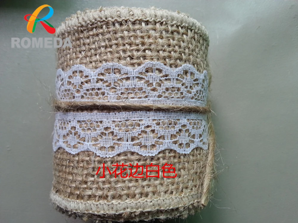 5pcs/lot 6cm x 2M/Roll Lace Burlap Ribbon Natural Jute Hessian Roll Wrap Vintage Wedding Party DecorationsRustic Sewing Craft
5pcs/lot 6cm x 2M/Roll Lace Burlap Ribbon Natural Jute Hessian Roll Wrap Vintage Wedding Party DecorationsRustic Sewing Craft